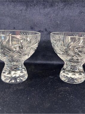 Vintage MCM Andernach Nachtmann cordial glasses - pair